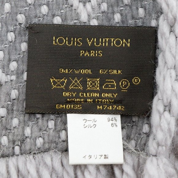 LOUIS VUITTON Escharp logomania muffler Scarf wool unisex - Picture 7 of 9
